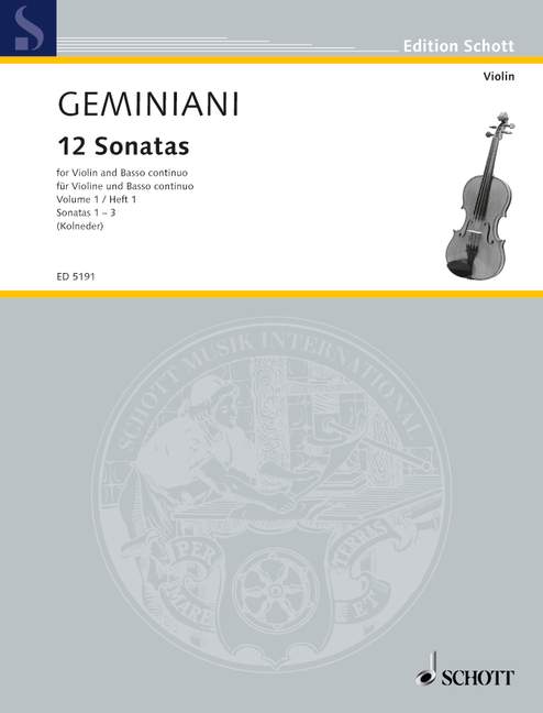 Front Cover Image 12 Sonaten op. 1 