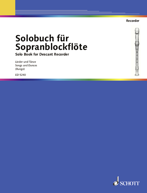 Front Cover Image Solobuch für Sopranblockflöte Band 1