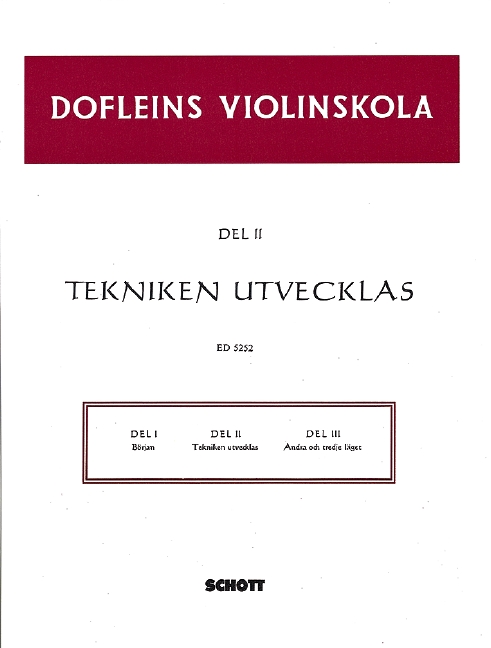 Front Cover Image Dofleins Violinskola Band 2