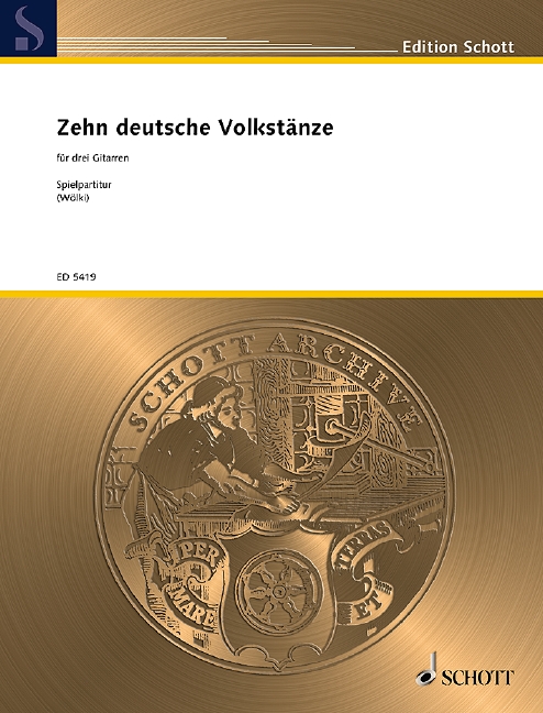 Front Cover Image Zehn deutsche Volkstänze 