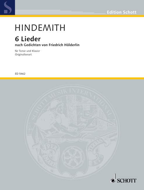 Front Cover Image 6 Lieder 