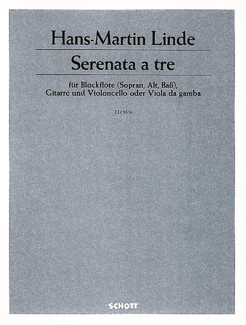 Front Cover Image Serenata a tre 