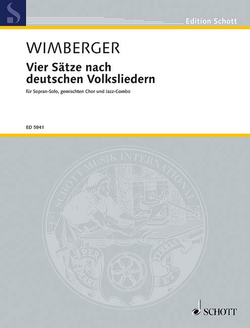Front Cover Image Vier Sätze nach deutschen Volksliedern 