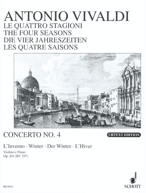 Front Cover Image Die vier Jahreszeiten op. 8/4 RV 297 / PV 442 
