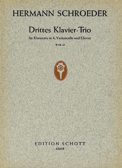 Front Cover Image 3. Klaviertrio op. 43 