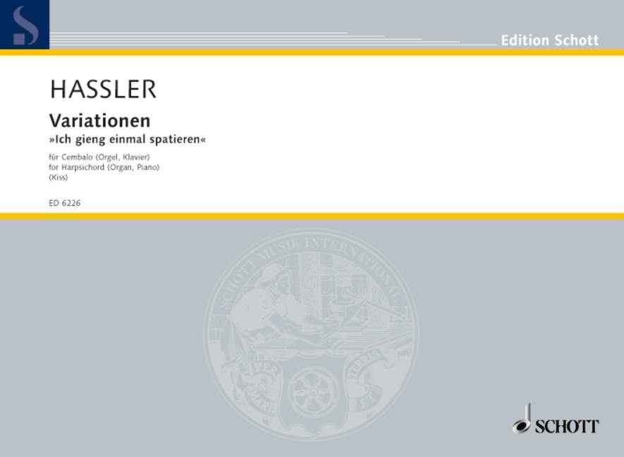 Front Cover Image Variationen "Ich gieng einmal spatieren" 