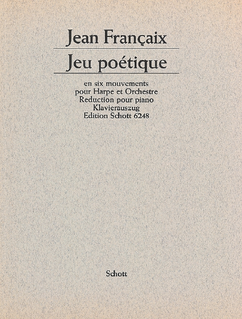 Front Cover Image Jeu poétique en six mouvements 