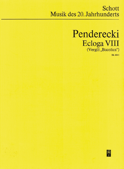 Front Cover Image Ecloga VIII 