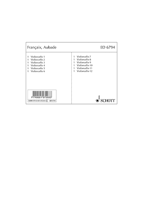 Front Cover Image Aubade 