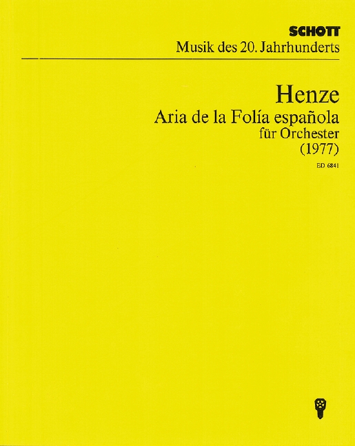 Front Cover Image Aria de la folía española 