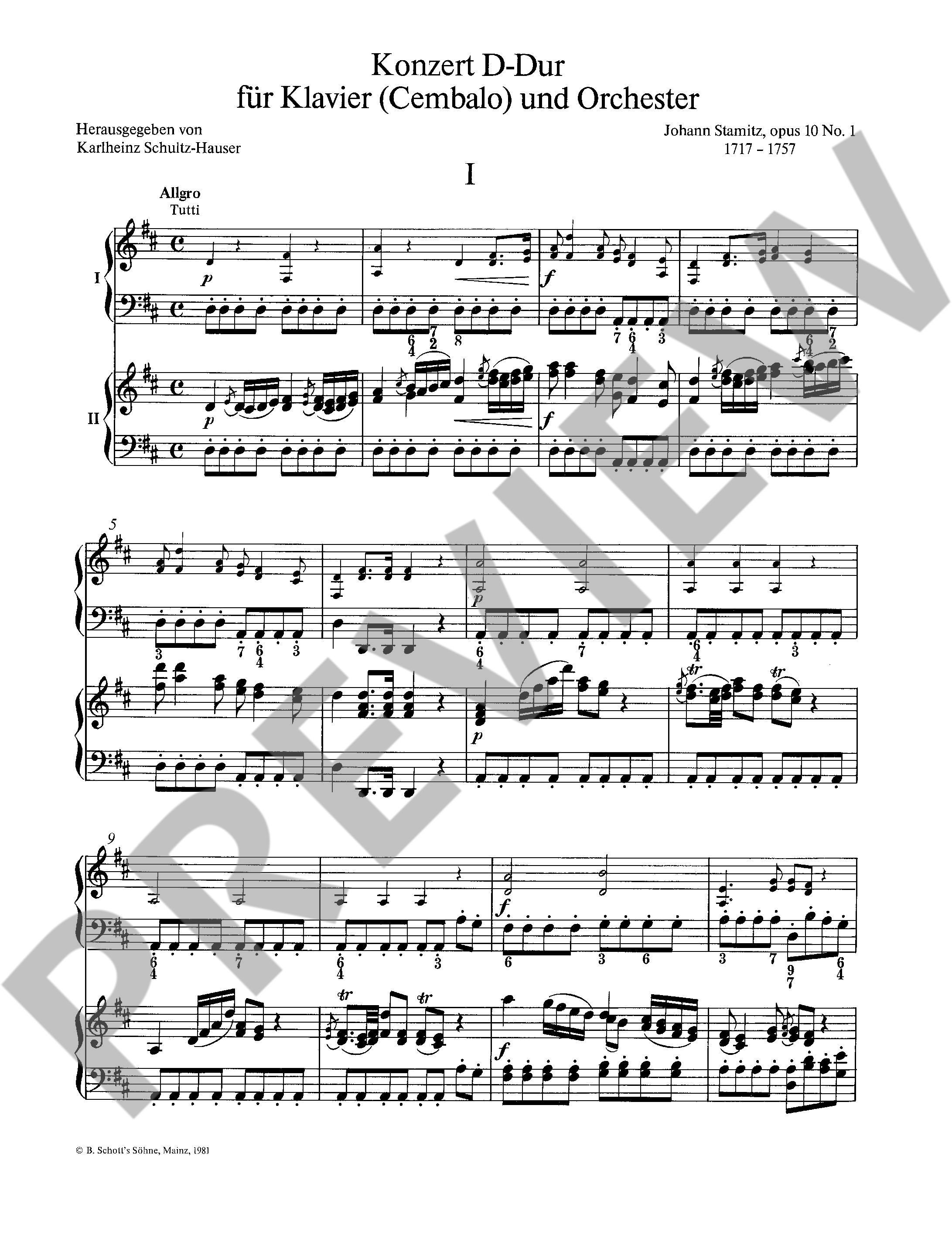 Other Cover Image Konzert D-Dur op. 10/1 