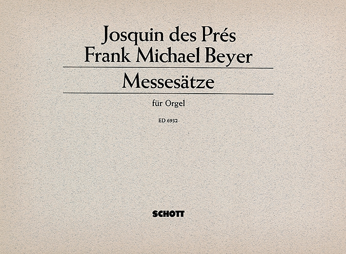 Front Cover Image Messesätze 