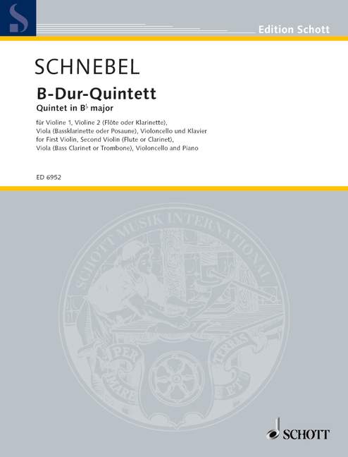 Front Cover Image B-Dur-Quintett 