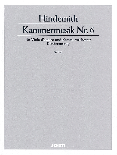 Front Cover Image Kammermusik Nr. 6 op. 46/1 