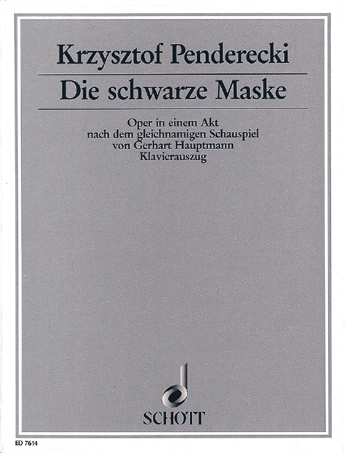 Front Cover Image Die schwarze Maske 