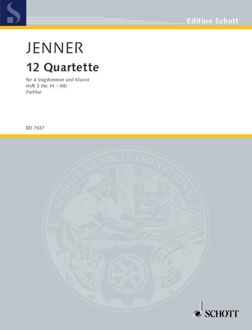 Front Cover Image Zwölf Quartette 