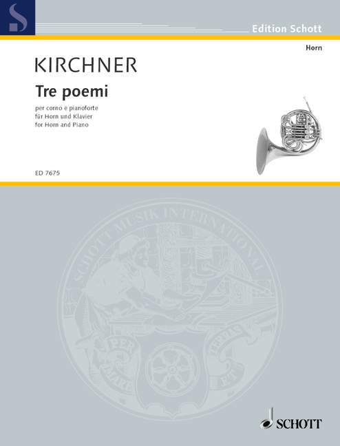 Front Cover Image Tre poemi 