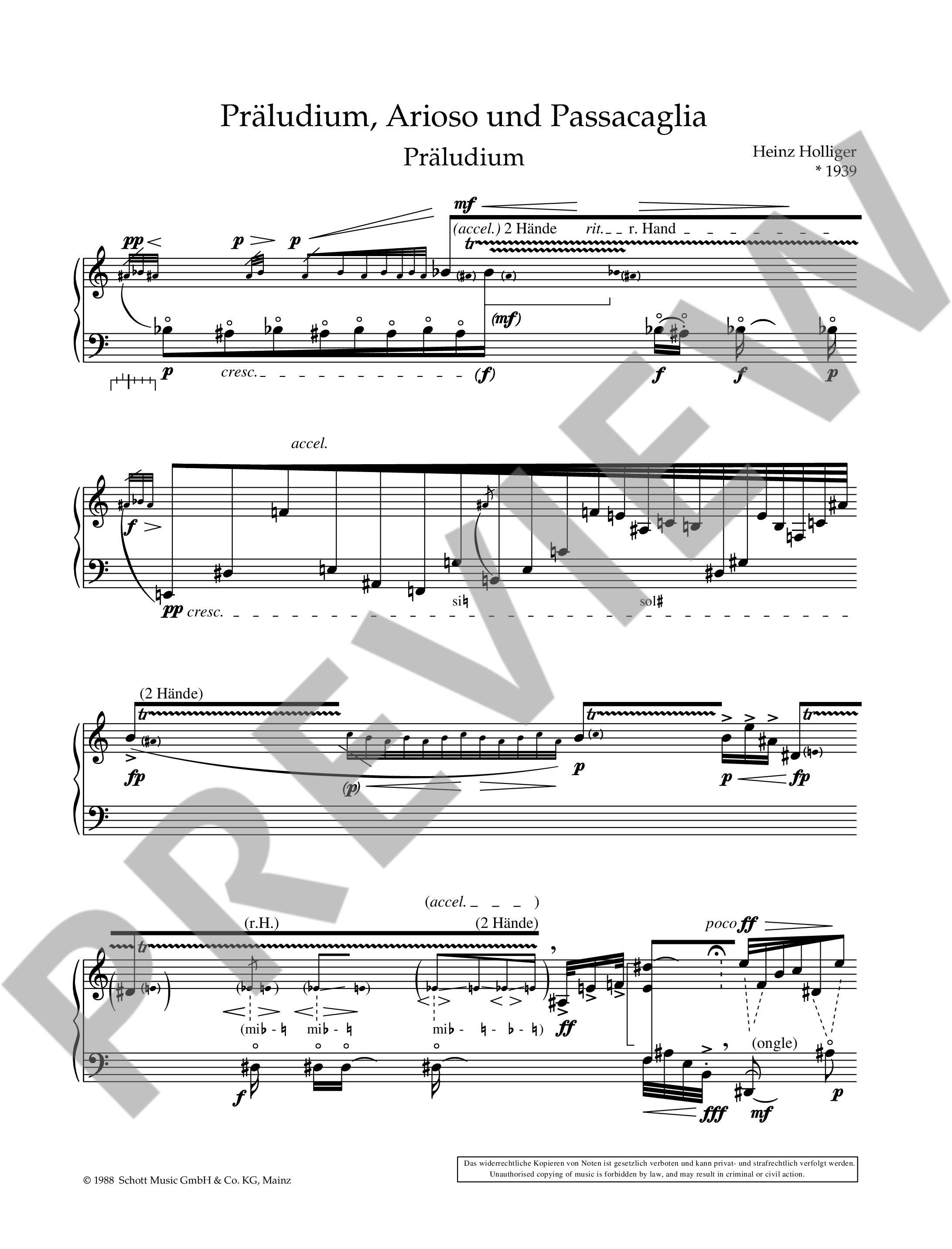 Other Cover Image Präludium, Arioso und Passacaglia 