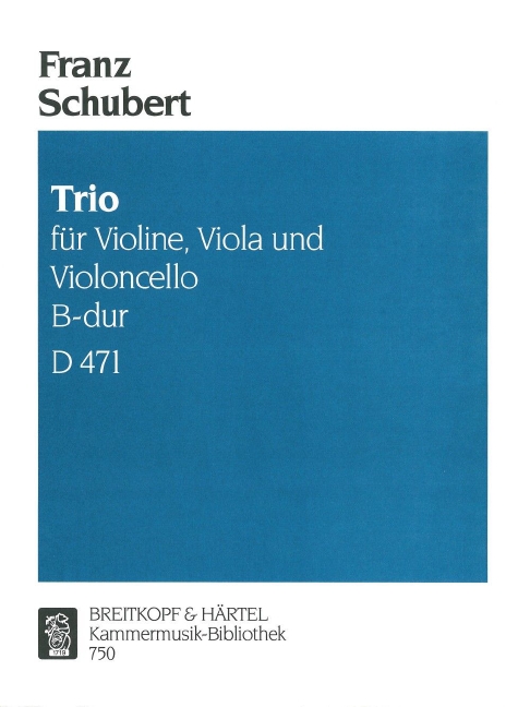 Other Cover Image Streichtrio B-dur D 471