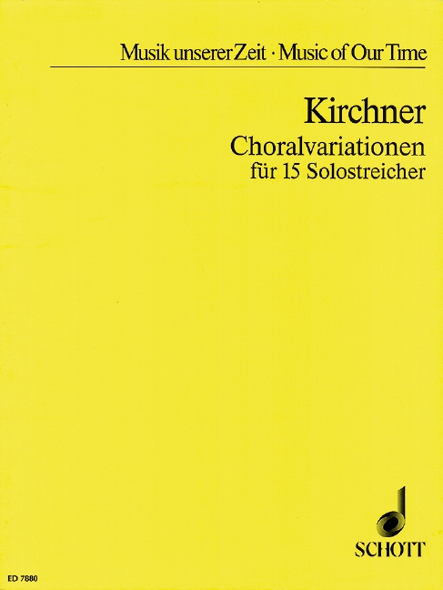Front Cover Image Choralvariationen 