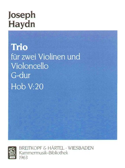Front Cover Image Trio G-dur Hob V: 20