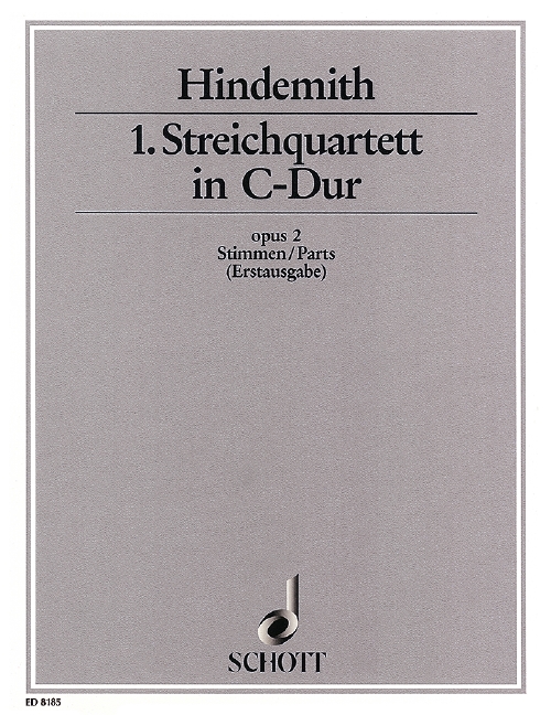 Front Cover Image 1. Streichquartett C-Dur op. 2 