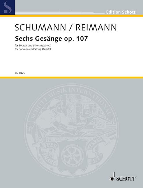 Front Cover Image Sechs Gesänge 