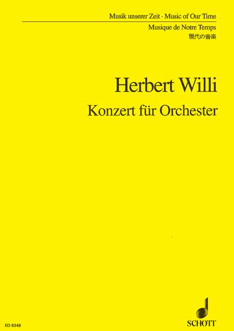 Front Cover Image Konzert für Orchester 