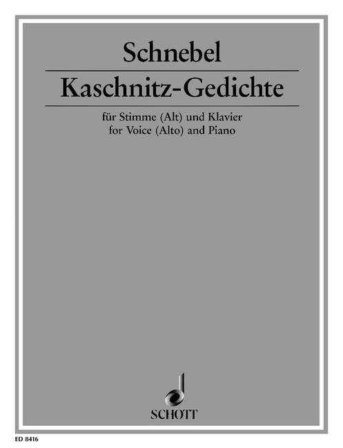 Front Cover Image Kaschnitz-Gedichte 