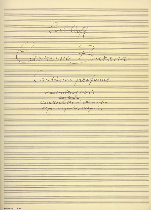 Other Cover Image Carmina Burana 