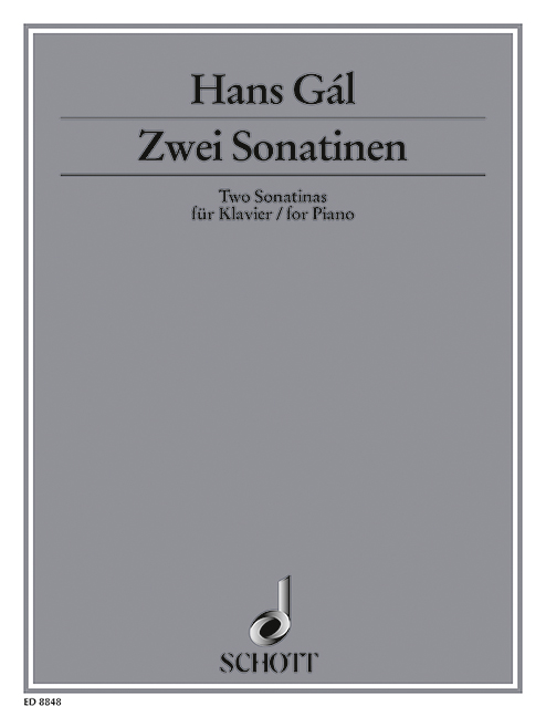 Front Cover Image Zwei Sonatinen Nr. 1 C-Dur / Nr. 2 A-Dur op. 58 
