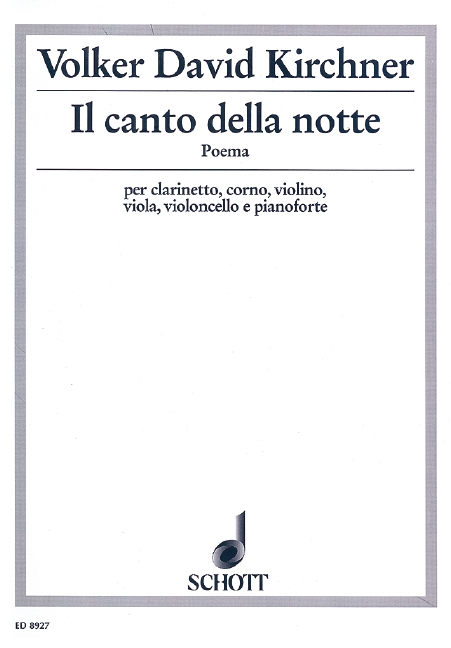 Front Cover Image Il canto della notte 