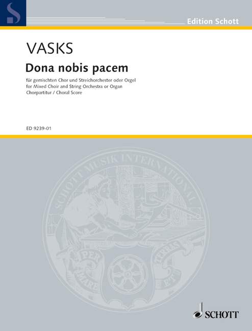 Front Cover Image Dona nobis pacem 