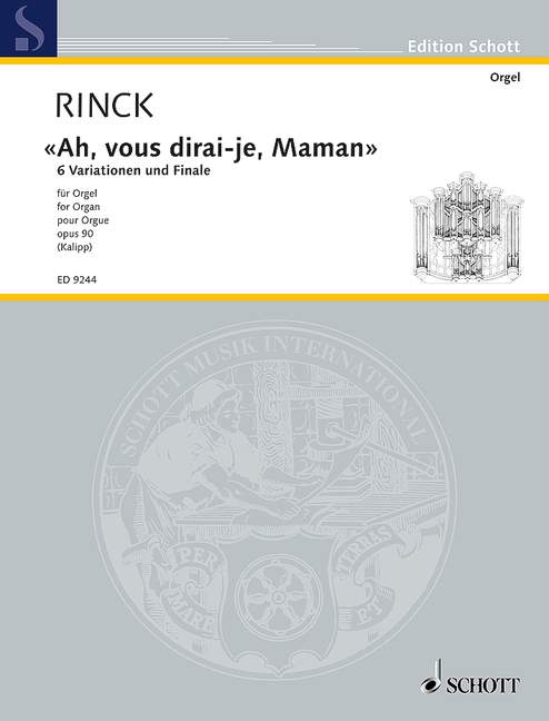 Front Cover Image "Ah, vous dirai-je, Maman" op. 90 