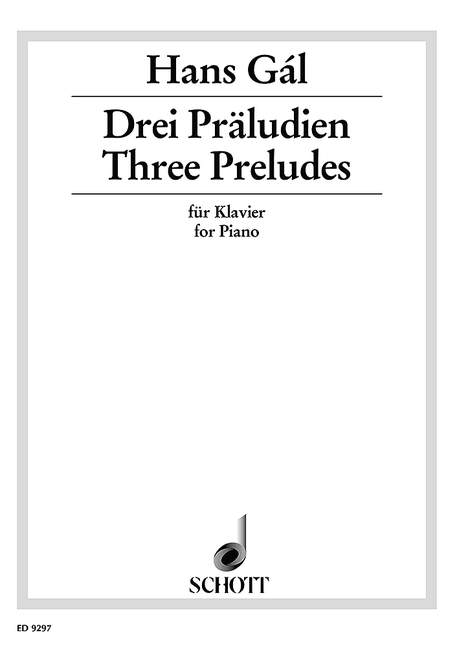 Front Cover Image Drei Präludien op. 65 