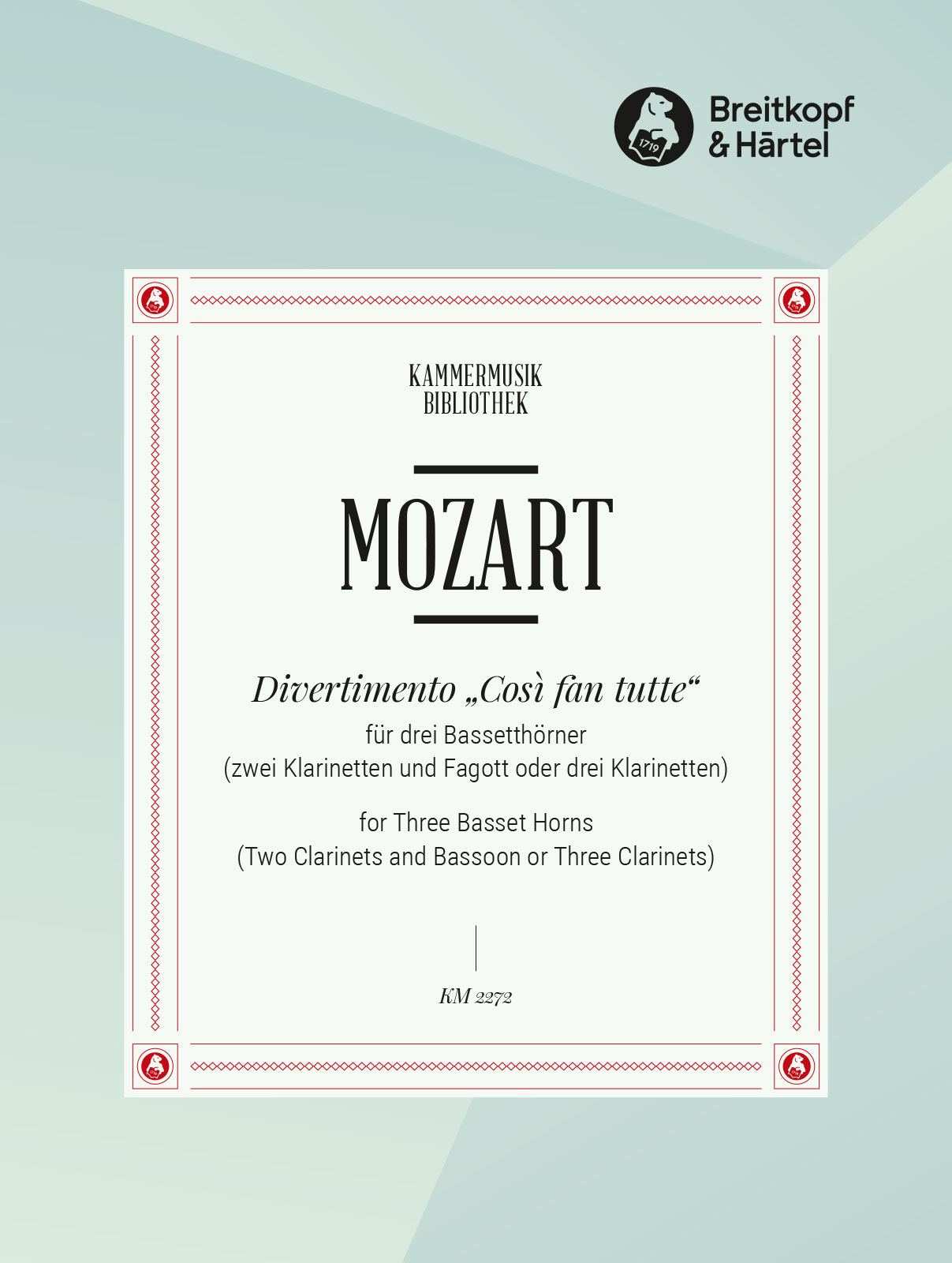 Front Cover Image Divertimento „Così fan tutte“