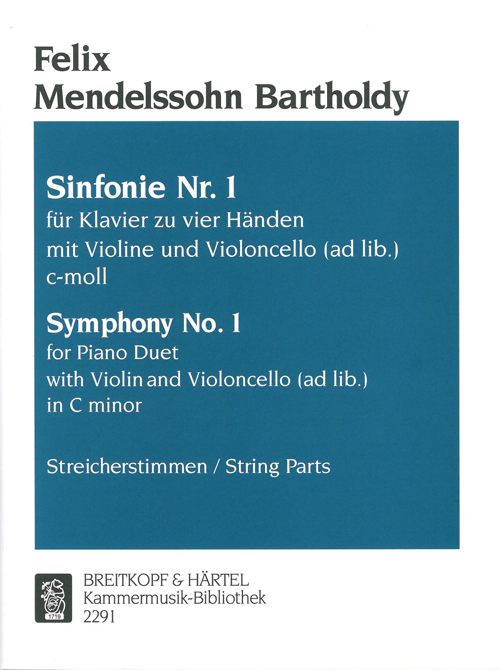 Front Cover Image Sinfonie Nr. 1 c-Moll op. 11 (1829)