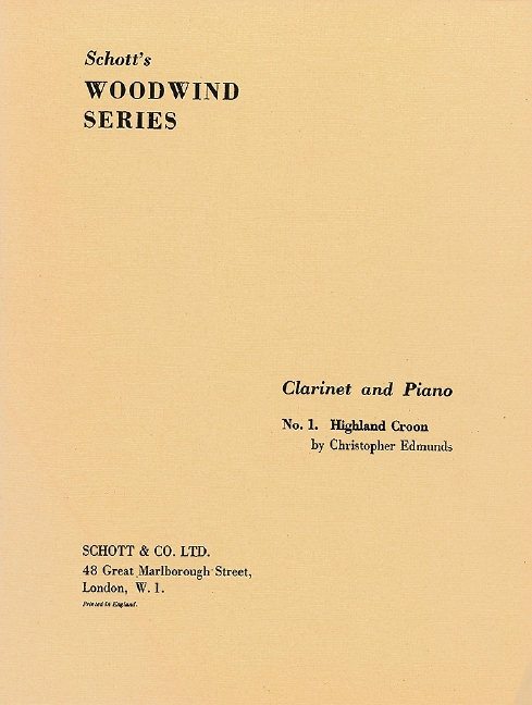 Front Cover Image Highland Croon Nr. 1