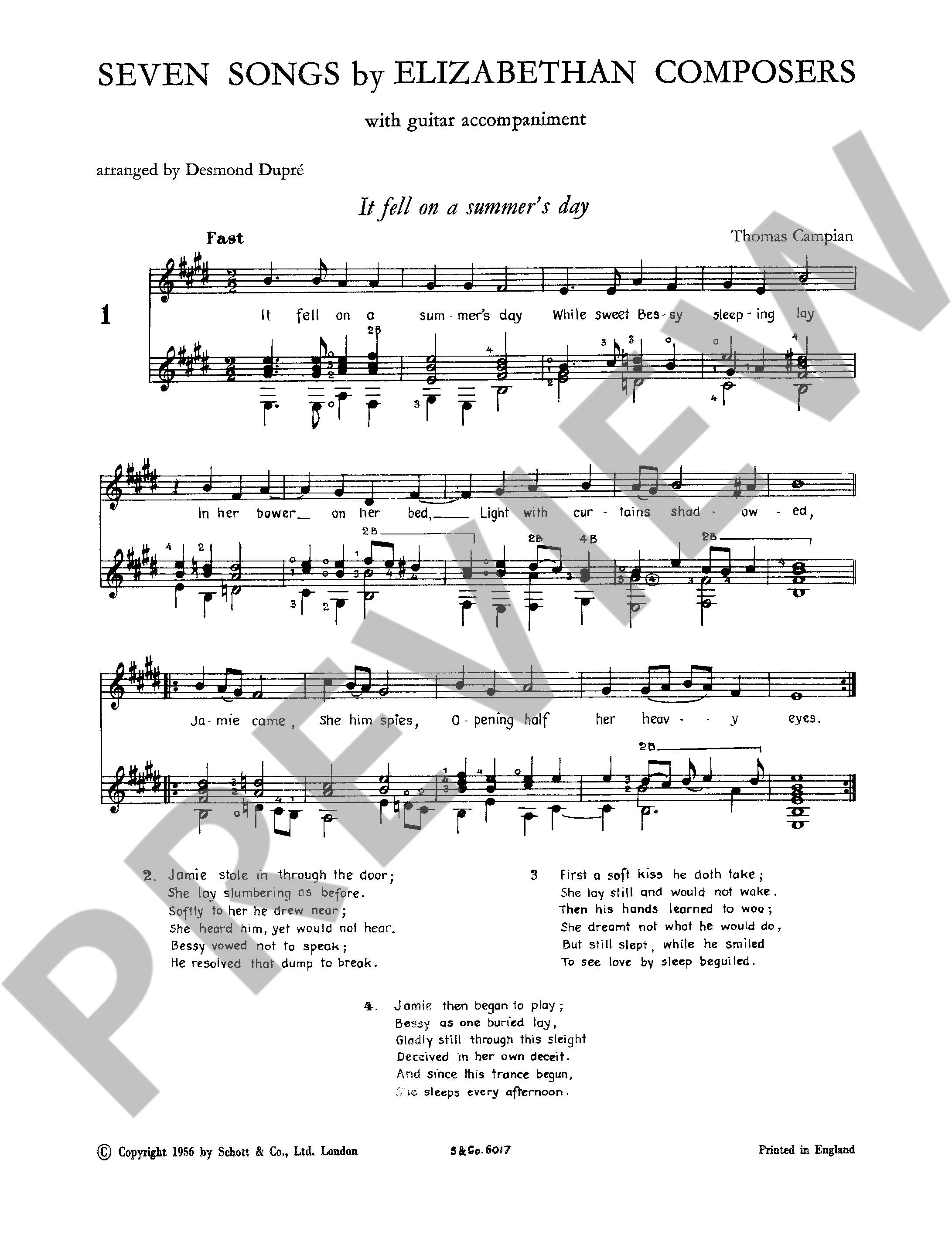 Other Cover Image Seven songs by Elizabethan Composers 