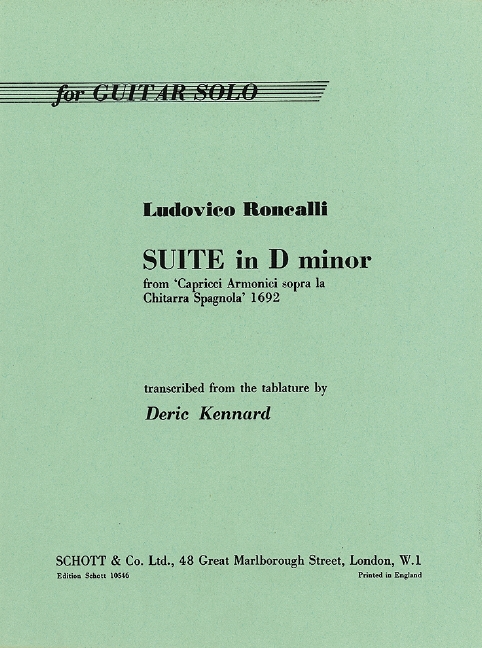 Front Cover Image Suite d-Moll 