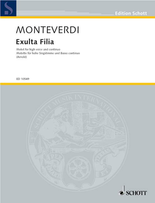 Front Cover Image Exulta Filia 