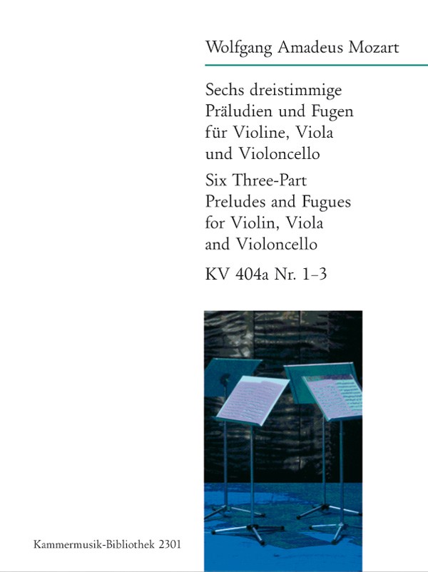 Front Cover Image 6 dreistimmige Präludien und Fugen Nr. 1-3 KV 404a