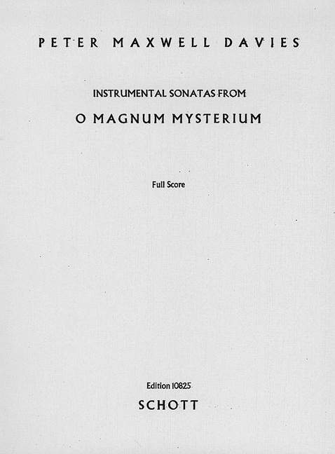 Front Cover Image O Magnum Mysterium op. 13a 