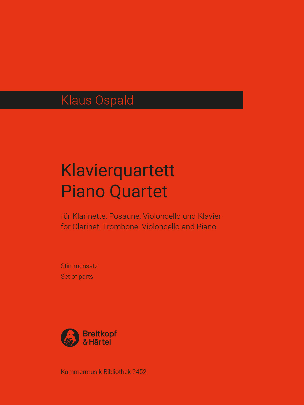 Front Cover Image Klavierquartett (1994) (1994/2007)