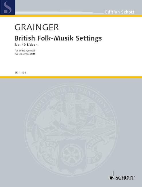 Front Cover Image British Folk-Musik Settings 