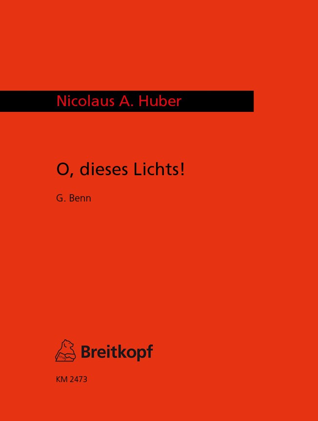 Front Cover Image O dieses Lichts!