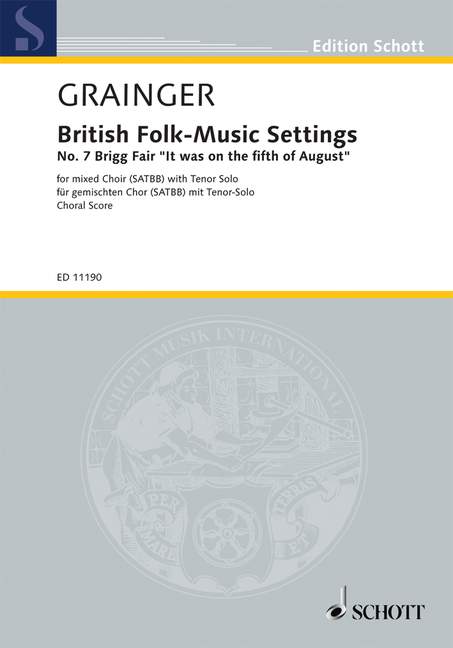 Front Cover Image British Folk-Music Settings 
