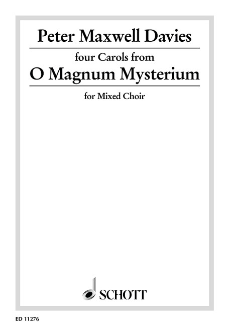 Front Cover Image Four Carols op. 13a 