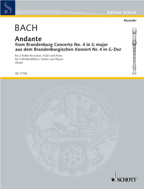 Front Cover Image Andante BWV 1049 