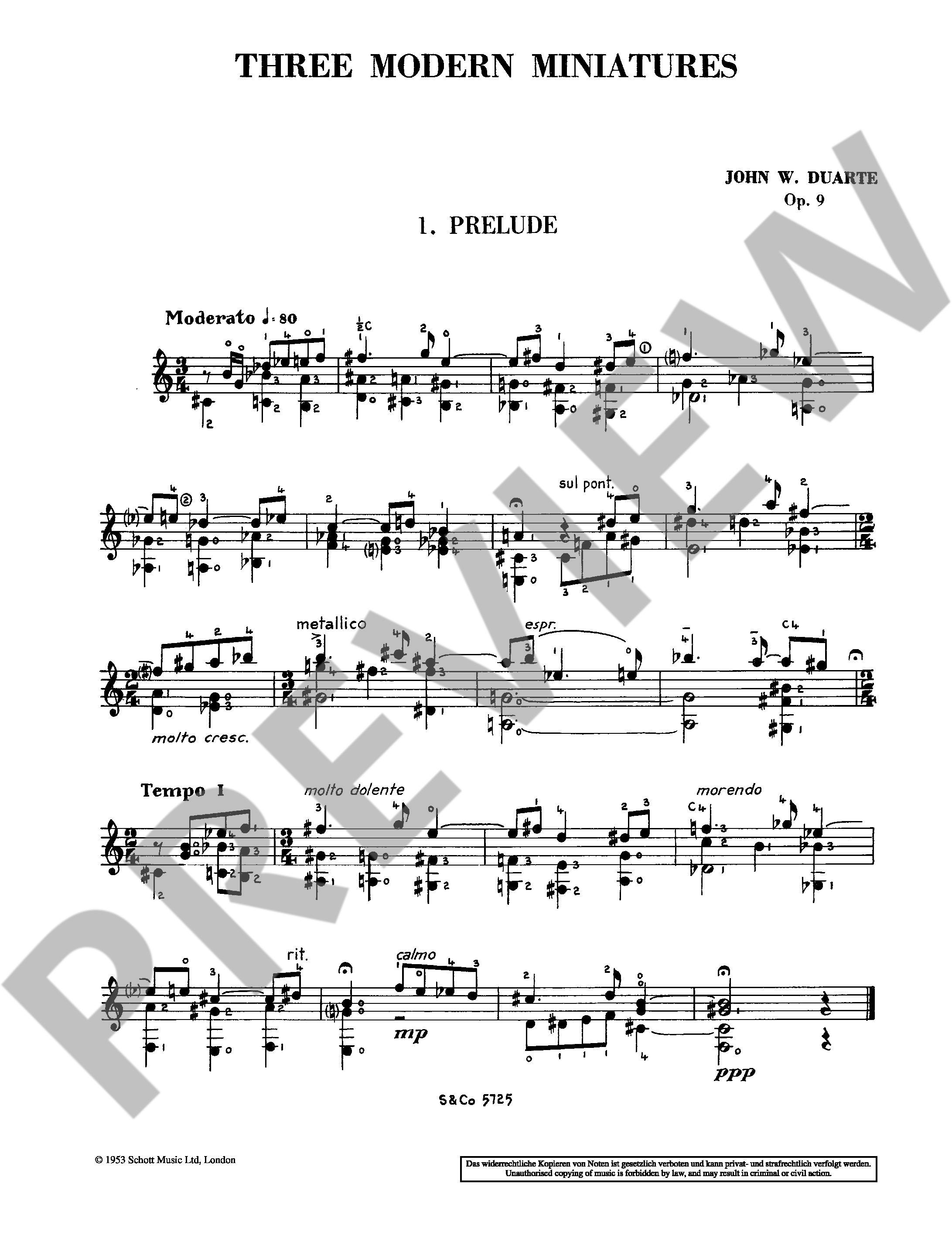 Other Cover Image Three Modern Miniatures op. 9 